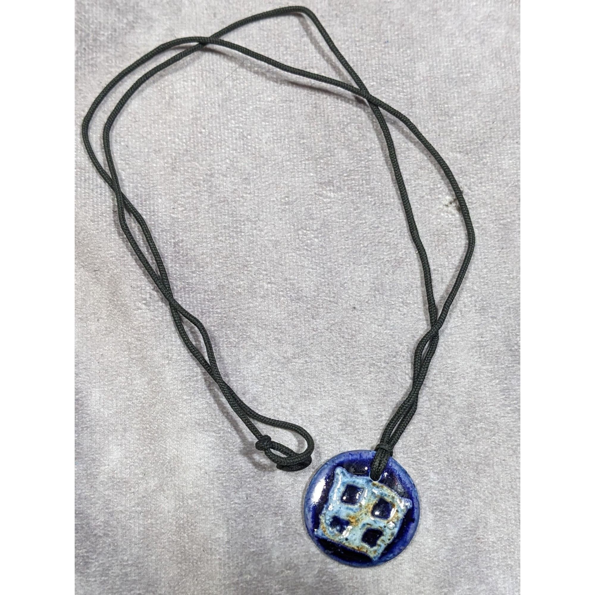 Other Handmade Ceramic Blue Glazed Pendant Necklace Size ONE SIZE - 10 Thumbnail