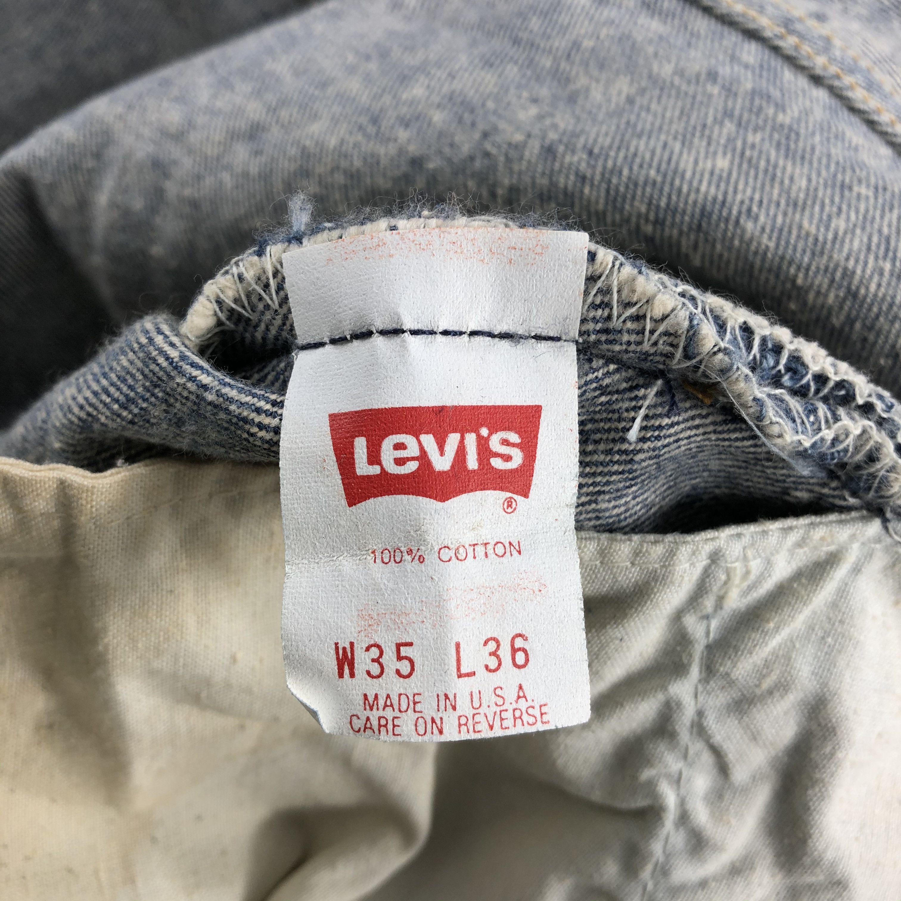 Levi's 90s Vintage Blue Wash Levis 501 Jeans-J1809 Size US 33 - 11 Thumbnail