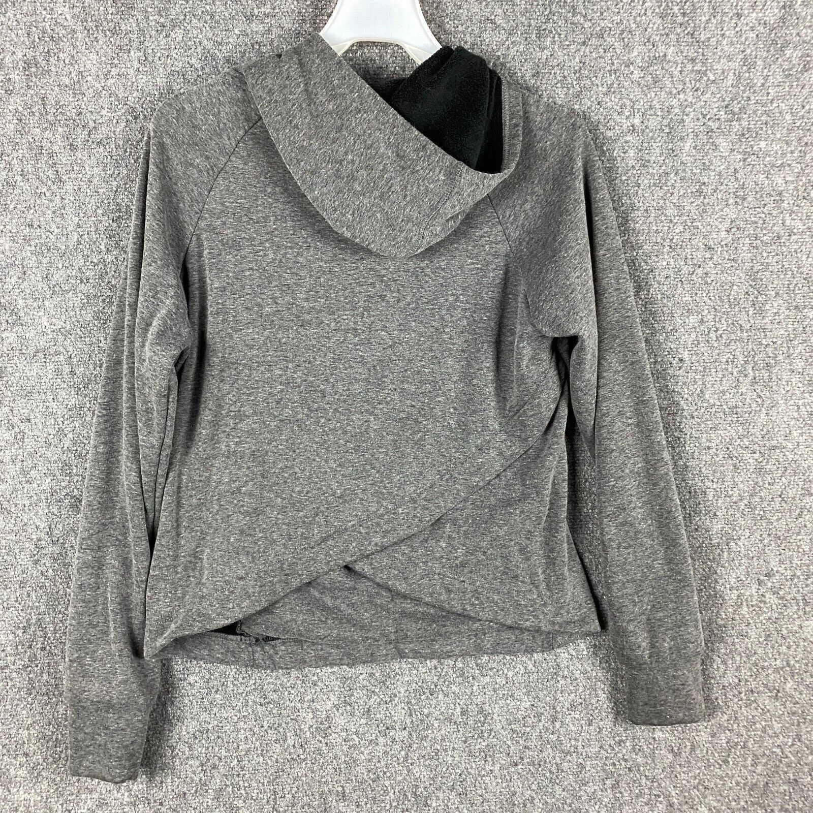 Bcbgmaxazria BCBGMaxazria Hoodie Large Pullover Women's Gray Polyester L Size L / US 10 / IT 46 - 2 Thumbnail