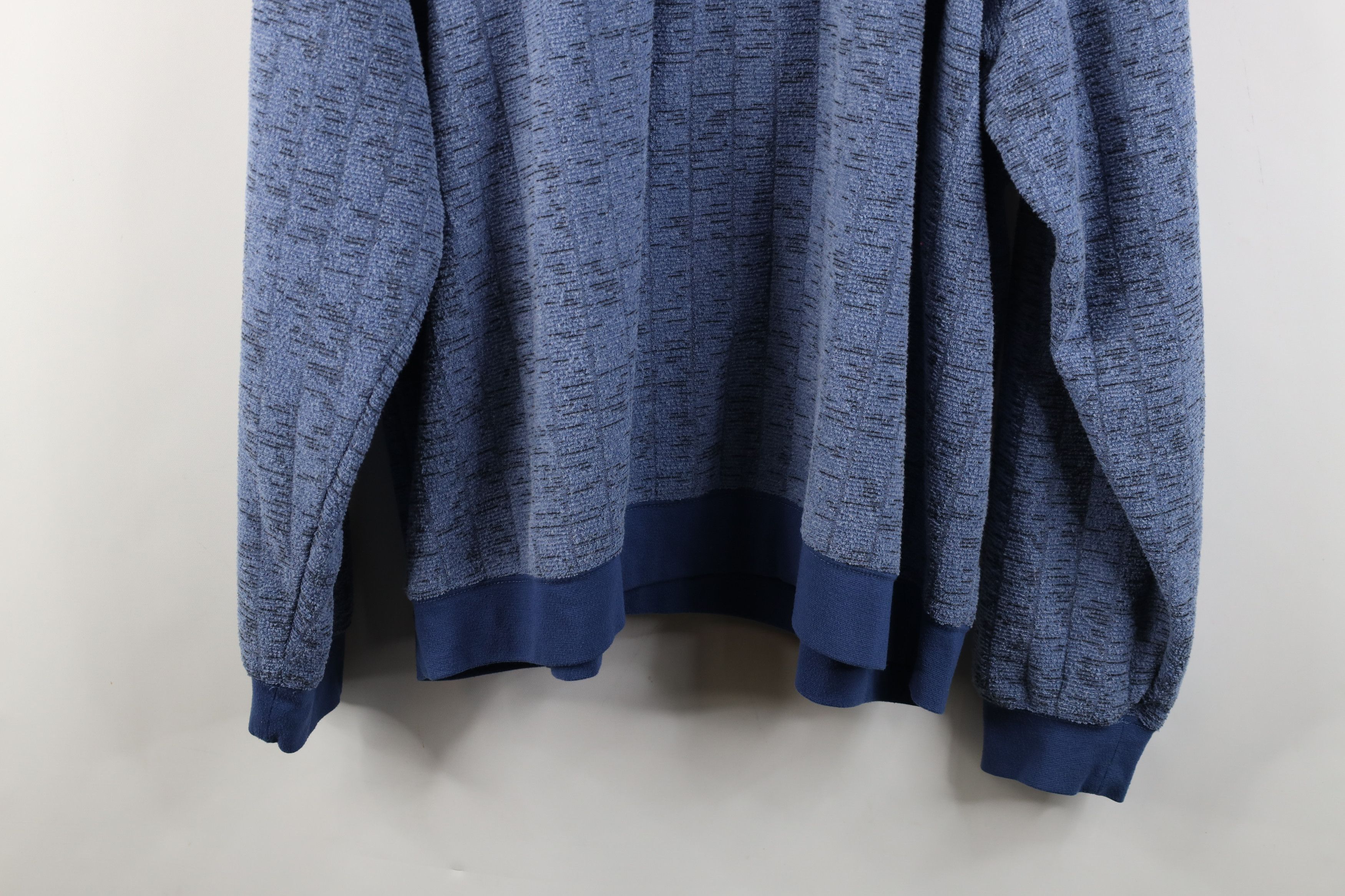 Vintage Vintage 90s Streetwear Fleece Collared Pullover Sweatshirt Size US XXL / EU 58 / 5 - 12 Thumbnail