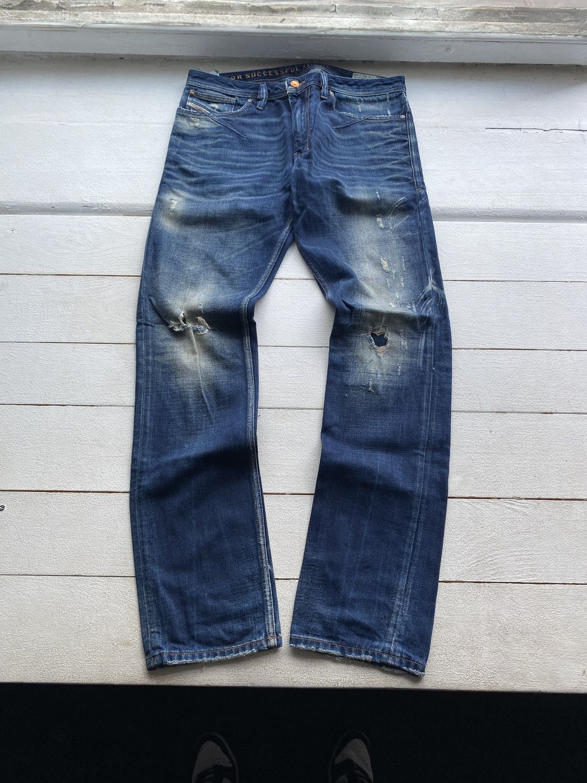 Diesel × Vintage 🔥Opium Diesel Punk Mens Gothic Emo Distressed Jeans Rare Size US 32 / EU 48 - 1 Thumbnail