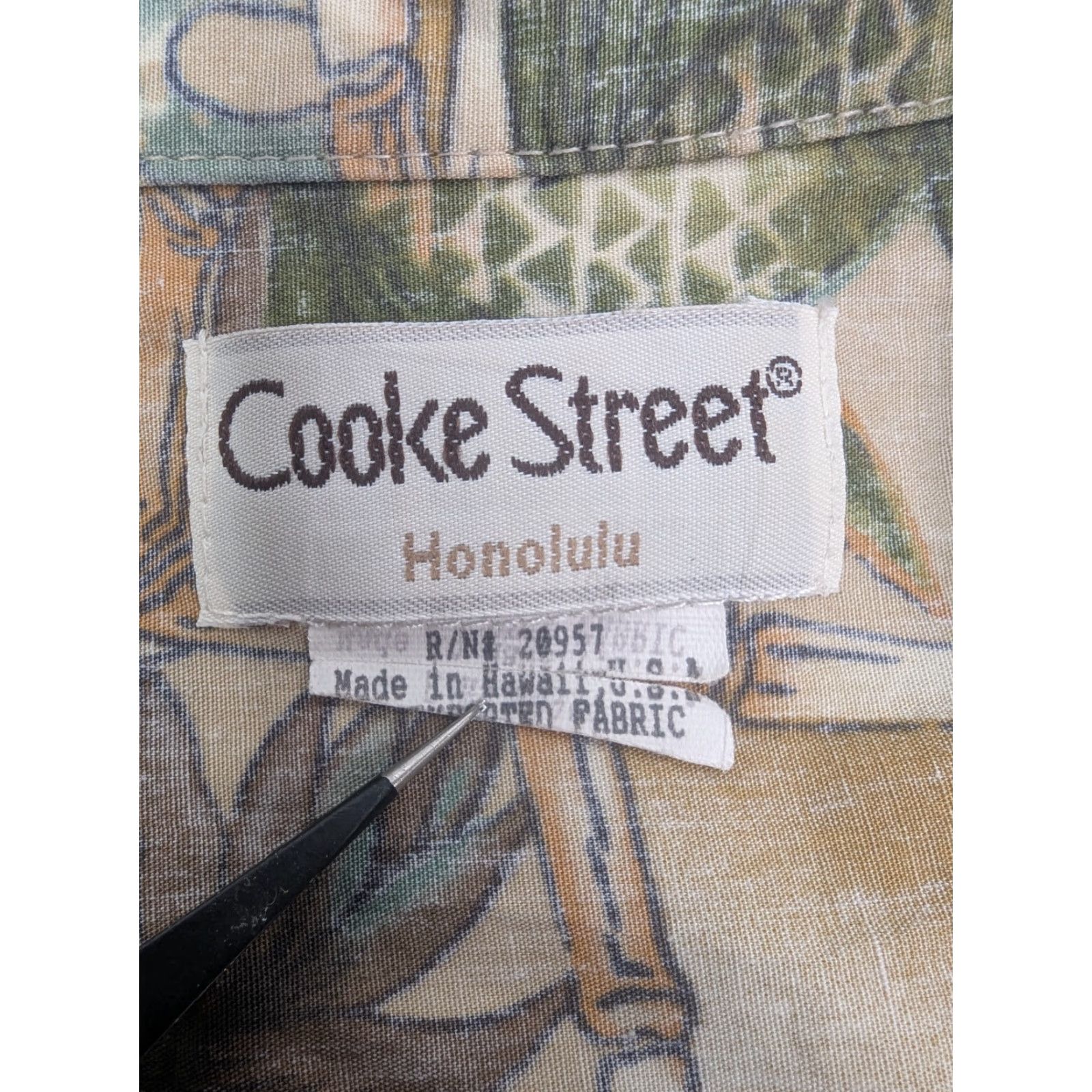 ALOHAS Vtg Cooke Street Mens Hawaiian Floral Aloha Button Short Sleeve Cotton Shirt Size US L / EU 52-54 / 3 - 6 Thumbnail
