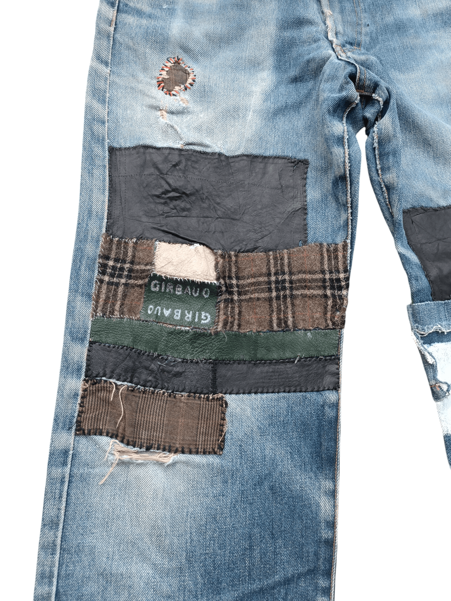 Marithe + Francois Girbaud × Vintage Marithe Francois Girbaud Stoned Washed Rips Distress Jeans Size US 30 / EU 46 - 5 Thumbnail