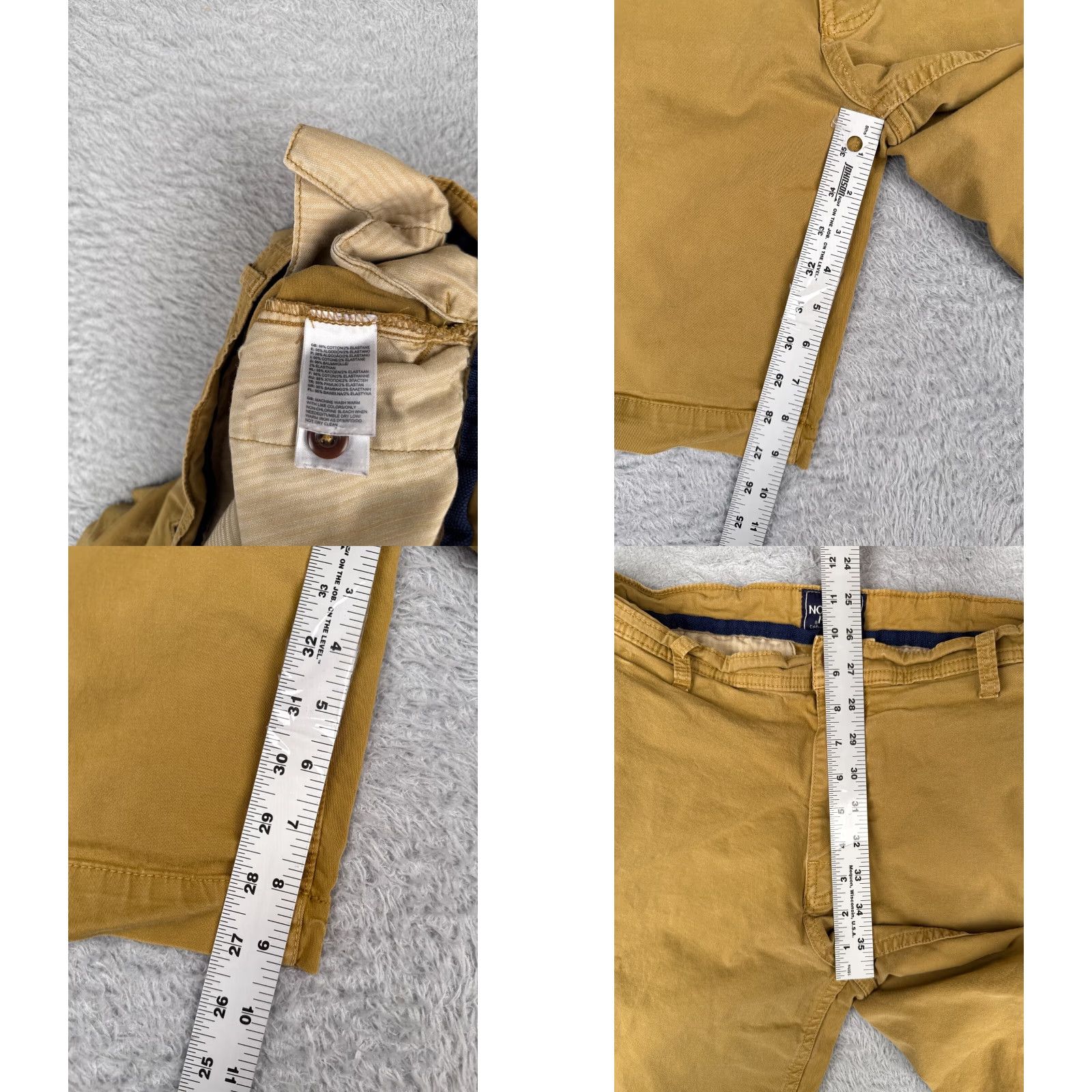 The North Face VINTAGE The North Face Shorts Men 32 Yellow Cotton Twill Chino Hiking Camp 31x9 Mens Regular 32 Yellow Small spots front/back Size US 32 / EU 48 - 8 Thumbnail