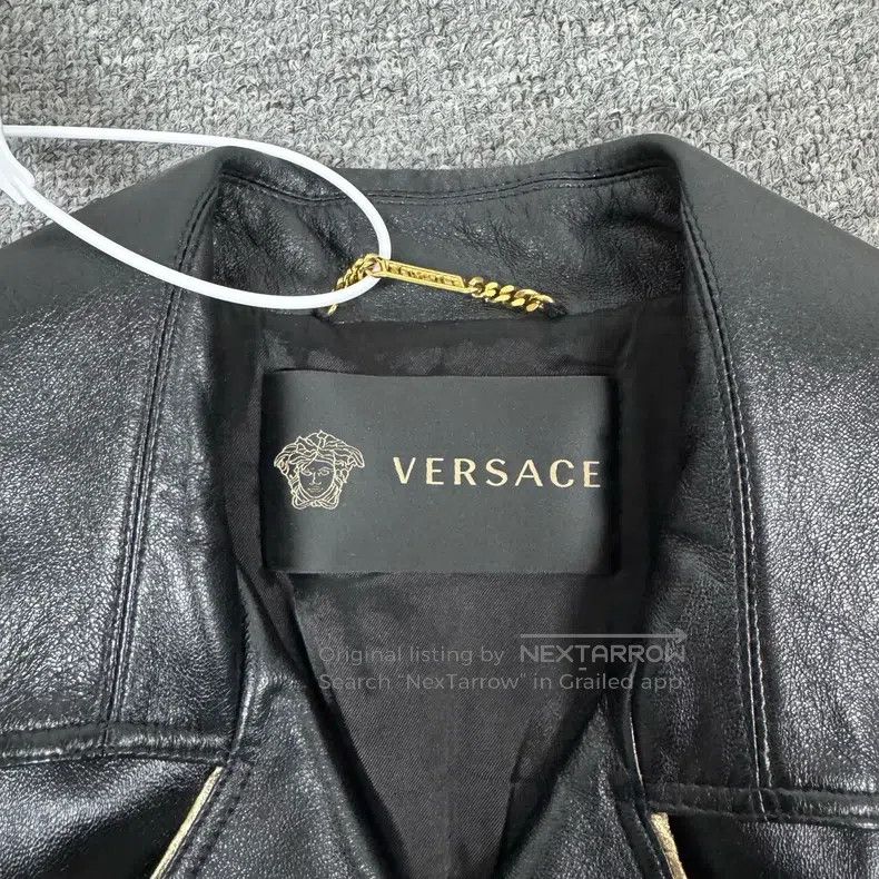 Versace Versace Reworked zipper Venus rivet leather jacket coat Size US XXS / EU 40 - 5 Thumbnail