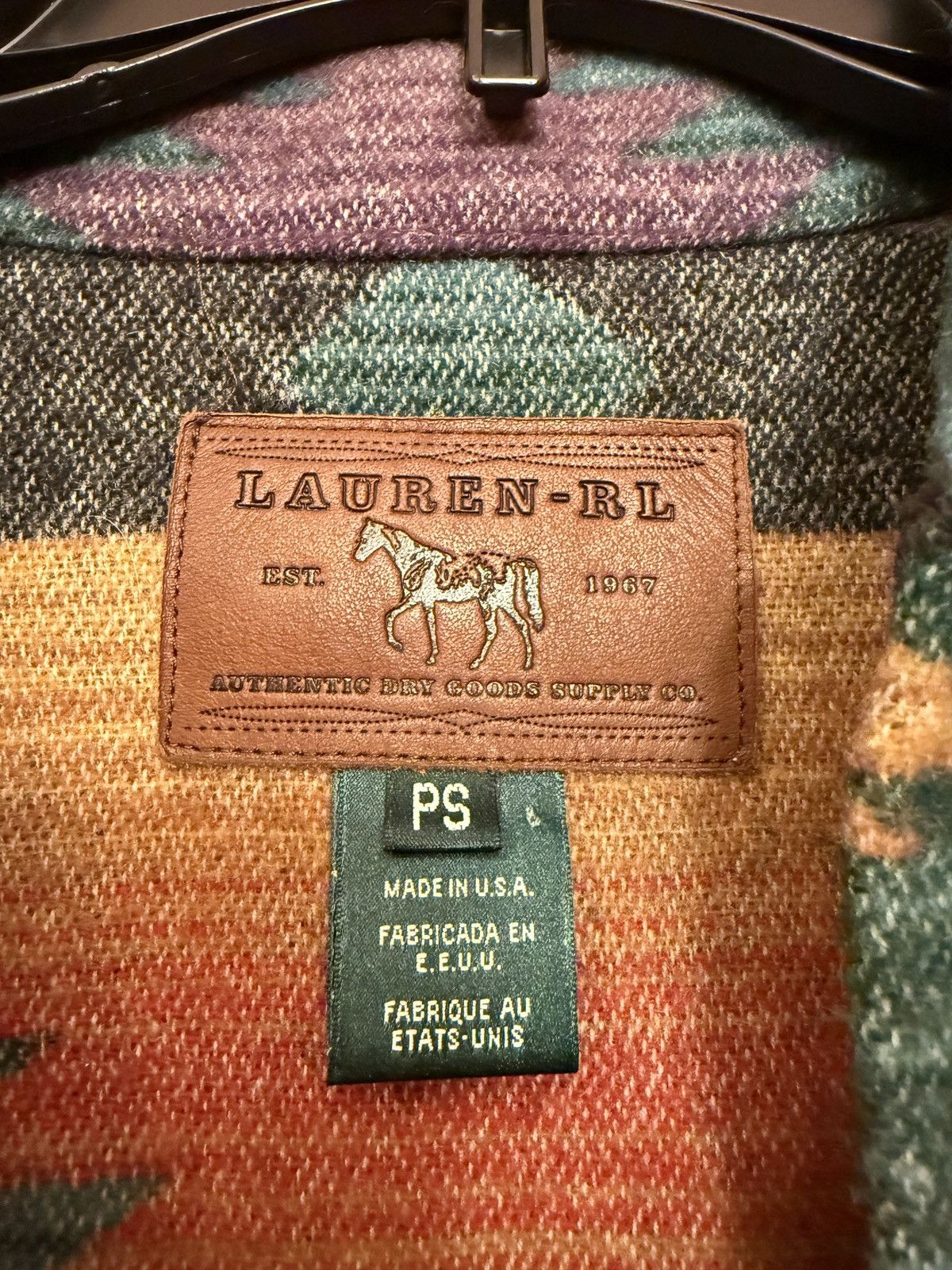 Ralph Lauren Ralph Lauren Vtg Aztec Wool Blend Concho Southwestern Jacket Size S / US 4 / IT 40 - 2 Thumbnail