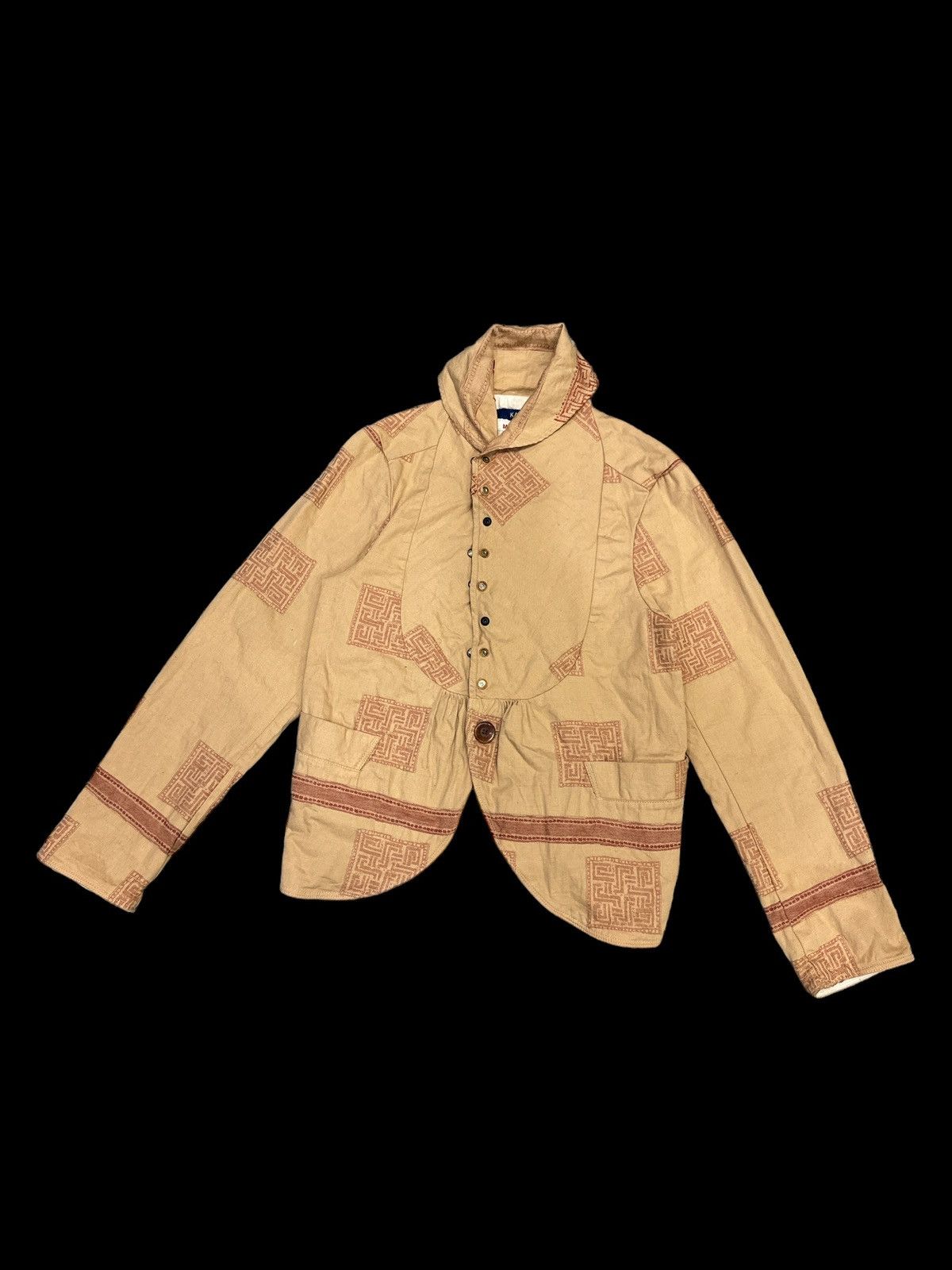 Kapital KAPITAL SHEMAGH PRINT NUMB MIXED FABRIC JACKET Size US S / EU 44-46 / 1 - 1 Thumbnail