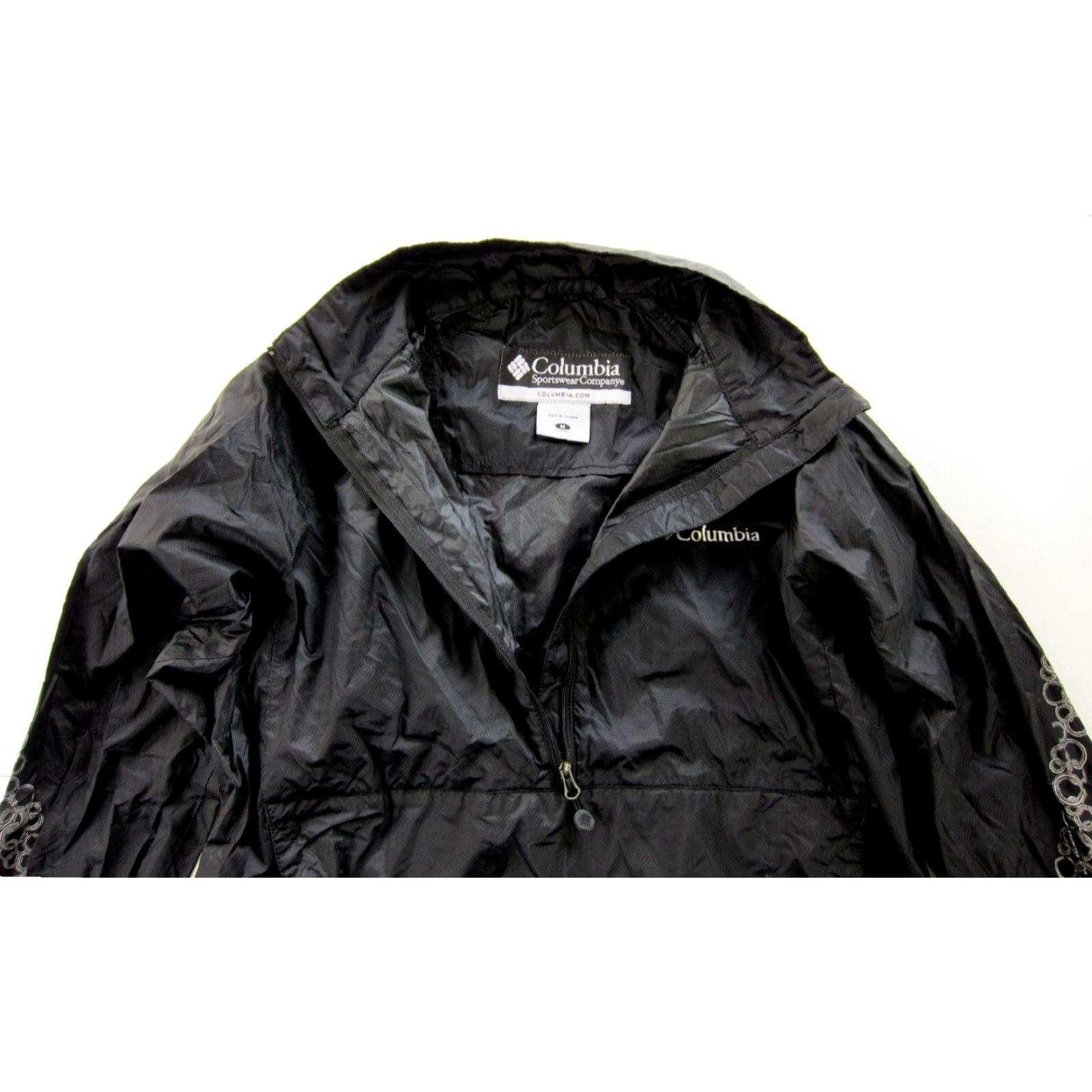 Rains Columbia Nylon Black Lightweight 1/4 Zip Pocket Pullover Windbreaker Rain Jacket M Size M / US 6-8 / IT 42-44 - 4 Thumbnail