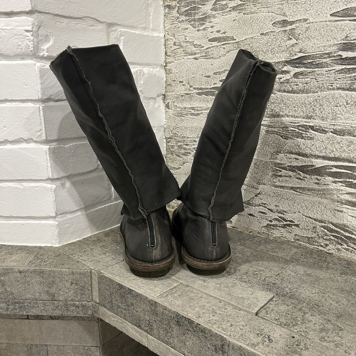 Trippen Trippen Avant Garde Asymmetrical Leather High Boots ma+Style Size US 6 / EU 39 - 8 Thumbnail