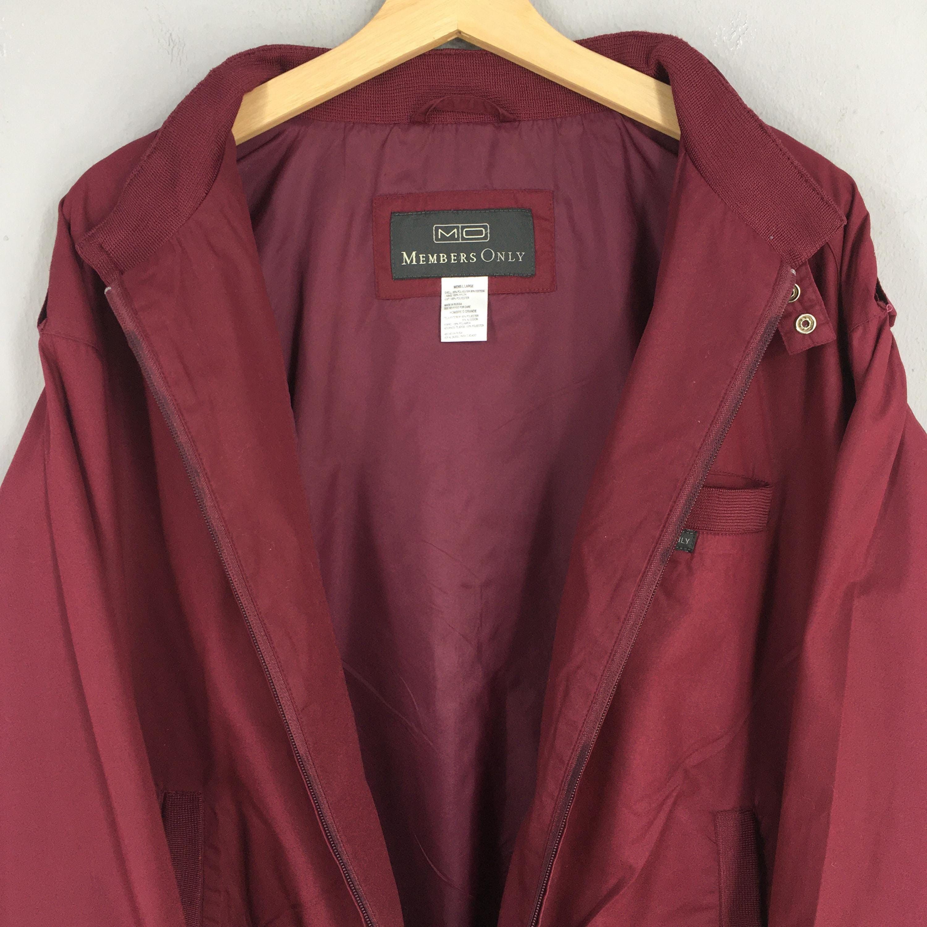 Members Only Vintage 90s Members Only Zipper Casual Red Jacket Large Size US L / EU 52-54 / 3 - 5 Thumbnail