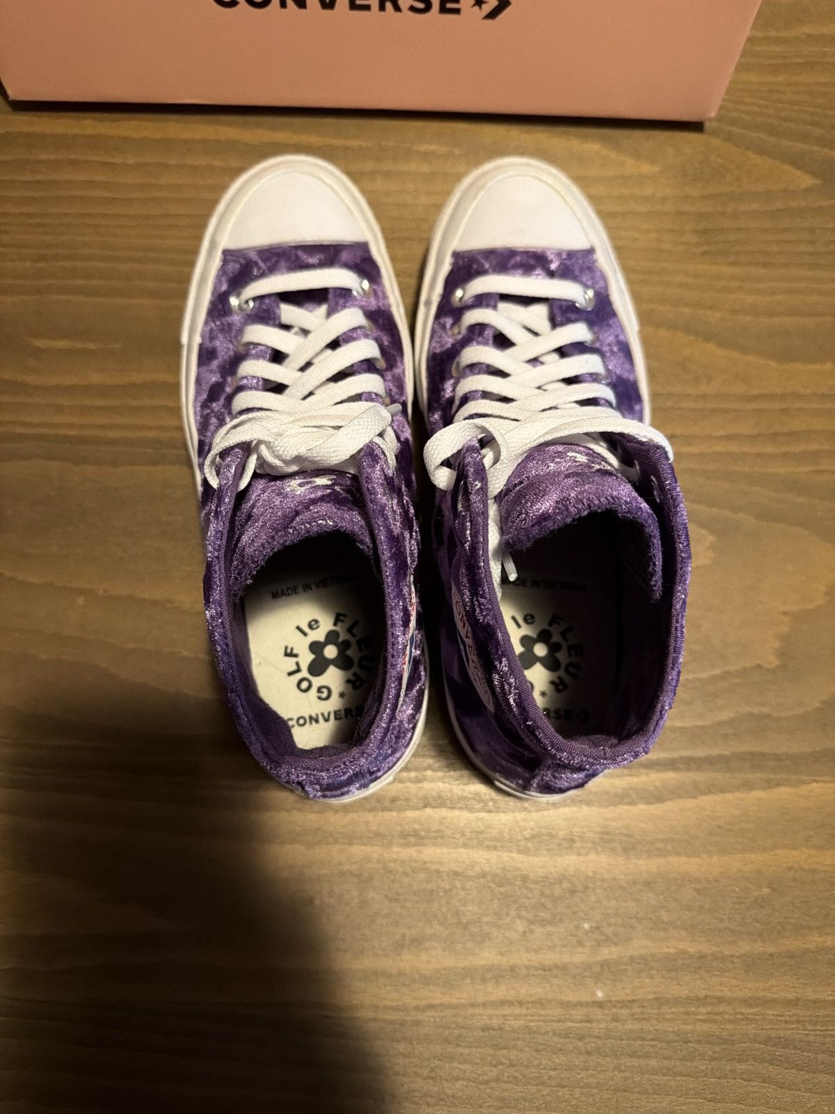 Converse × Golf le Fleur Converse x Golf le Fleur Quilted Velvet Size US 8.5 / IT 38.5 - 7 Thumbnail