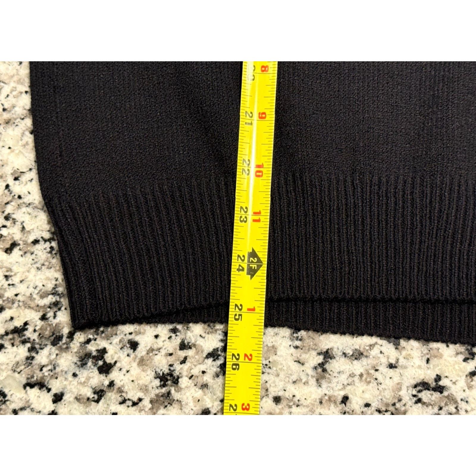 St. John VINTAGE ST JOHN Sweater Pullover Knit Wool Blend Black USA Theme Petite Women P Long Sleeve Military Style Top Size S / US 4 / IT 40 - 3 Thumbnail