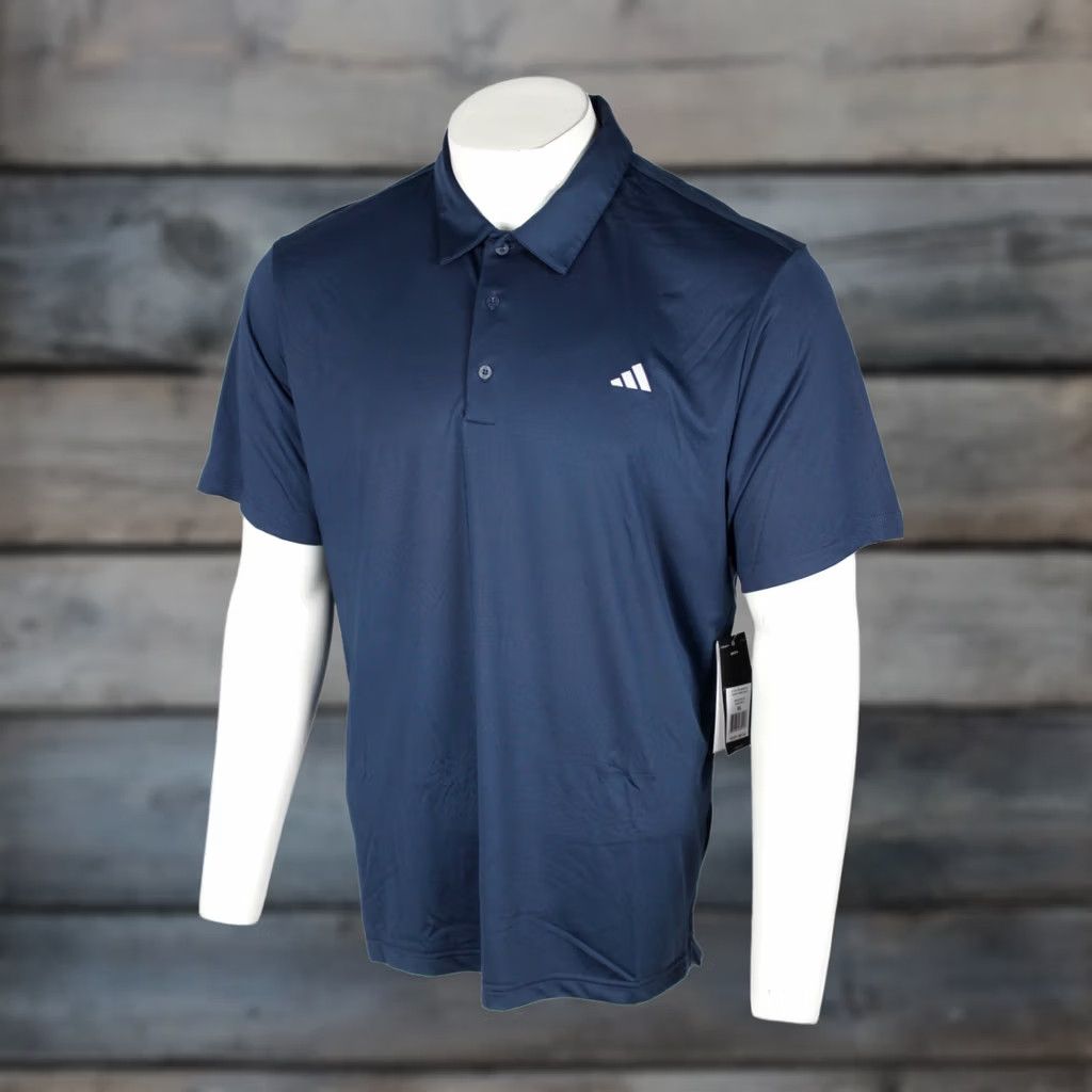 Adidas Adidas Golf Polo Ultimate Solid Short Sleeve Shirt XL Crew Navy Gray Logo Size US XL / EU 56 / 4 - 1 Thumbnail