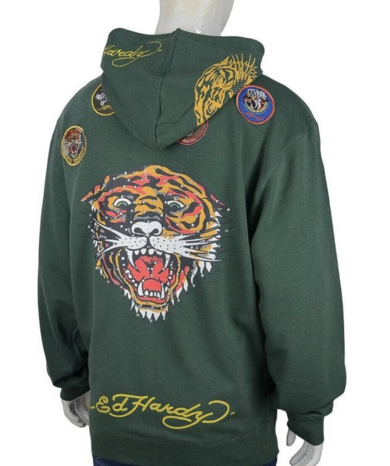 Ed Hardy × Vintage Ed Hardy green hoodie big logo Tiger size,XXL , XXXLrare Size US XXL / EU 58 / 5 - 1 Thumbnail