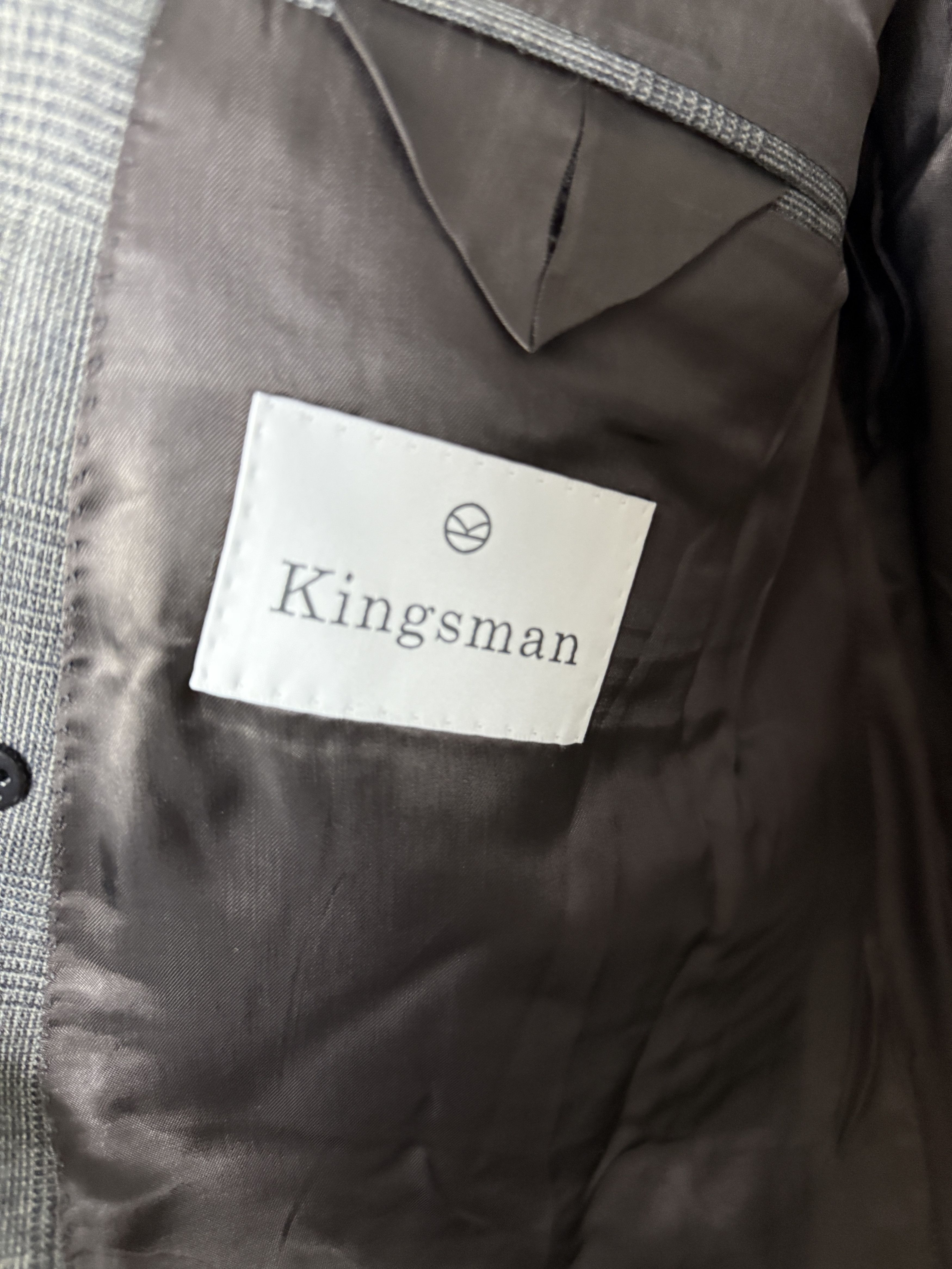 Kingsman Kingsman Gray Wool Suit Size 52R - 4 Thumbnail