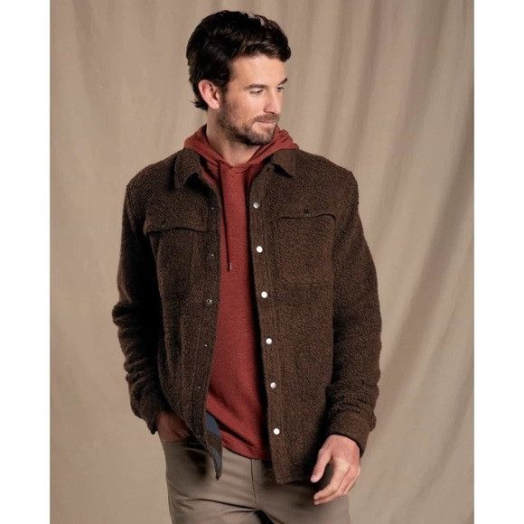 Toad&Co Toad&Co M's Telluride Sherpa Shirt Jacket Barnwood S Size US S / EU 44-46 / 1 - 1 Thumbnail