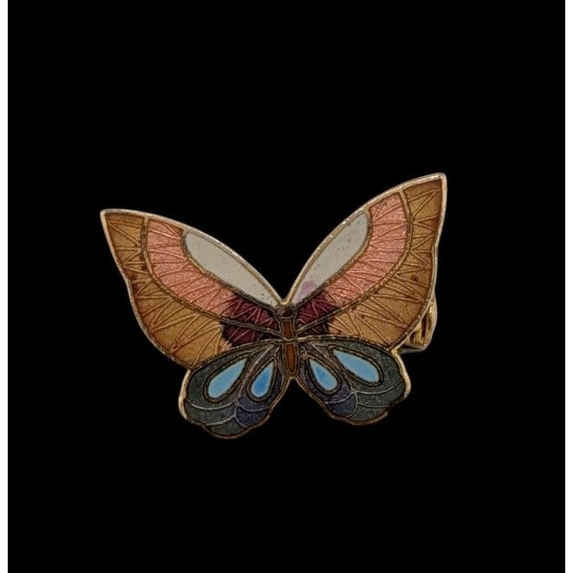 Other Vintage Cloisonne Rainbow Butterfly Brooch Size ONE SIZE - 1 Thumbnail