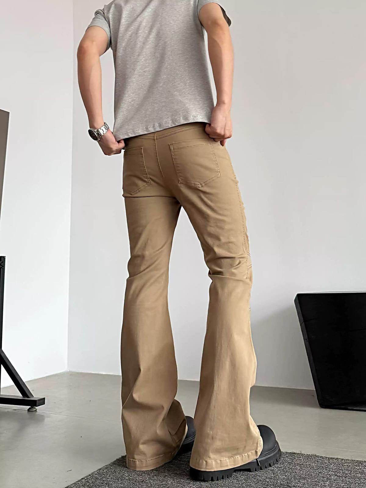Other Flared Stacked Cargo Pants, Utility Trousers Size US 32 / EU 48 - 4 Thumbnail