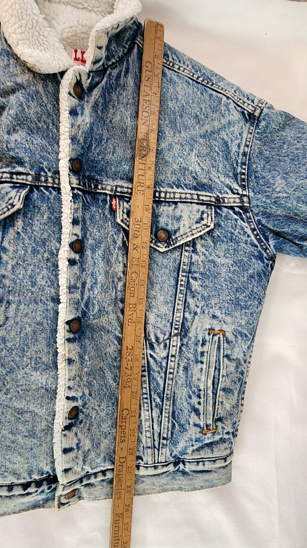 Levi's Levi's True Vintage Acid Wash Denim Trucker Jacket XL Sherpa Size US XL / EU 56 / 4 - 14 Thumbnail