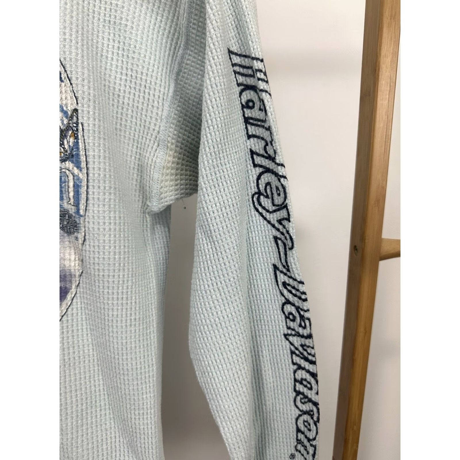 Harley Davidson VTG 70s Harley Davidson Butterfly Women's Thermal LS Biker Motorcycle Shirt L Nike Stays? Size XS / US 0-2 / IT 36-38 - 6 Thumbnail