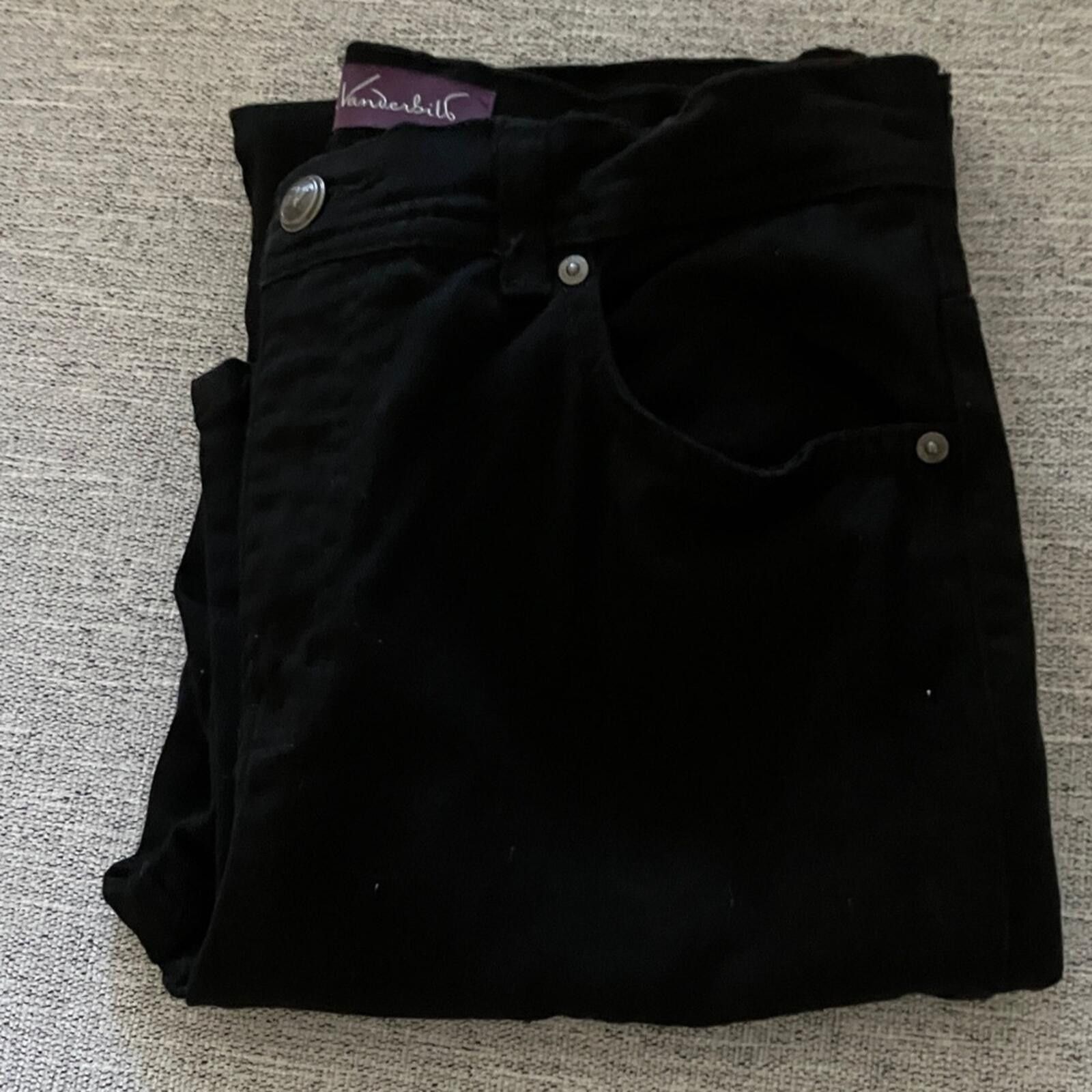 Other Gloria Vanderbilt Elegant Black Denim Size 30" / US 8 / IT 44 - 6 Thumbnail
