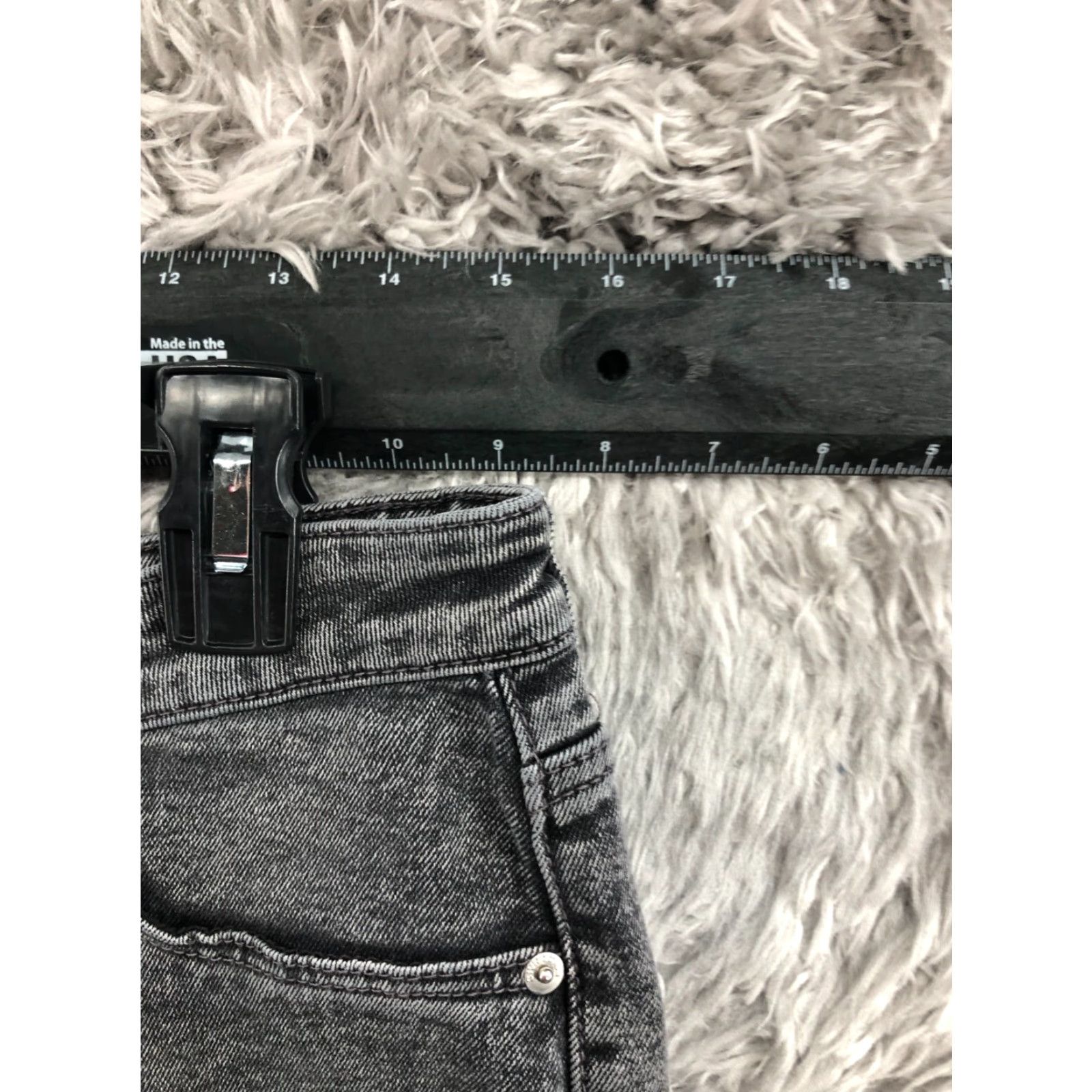 H&M H&M Jeans Flared Bell Bottom Size 12 Womens Dark Wash Gray Cotton Denim 5-Pocket Modern Classic Pattern VINTAGE No Size 34" / US 12 / IT 48 - 2 Thumbnail