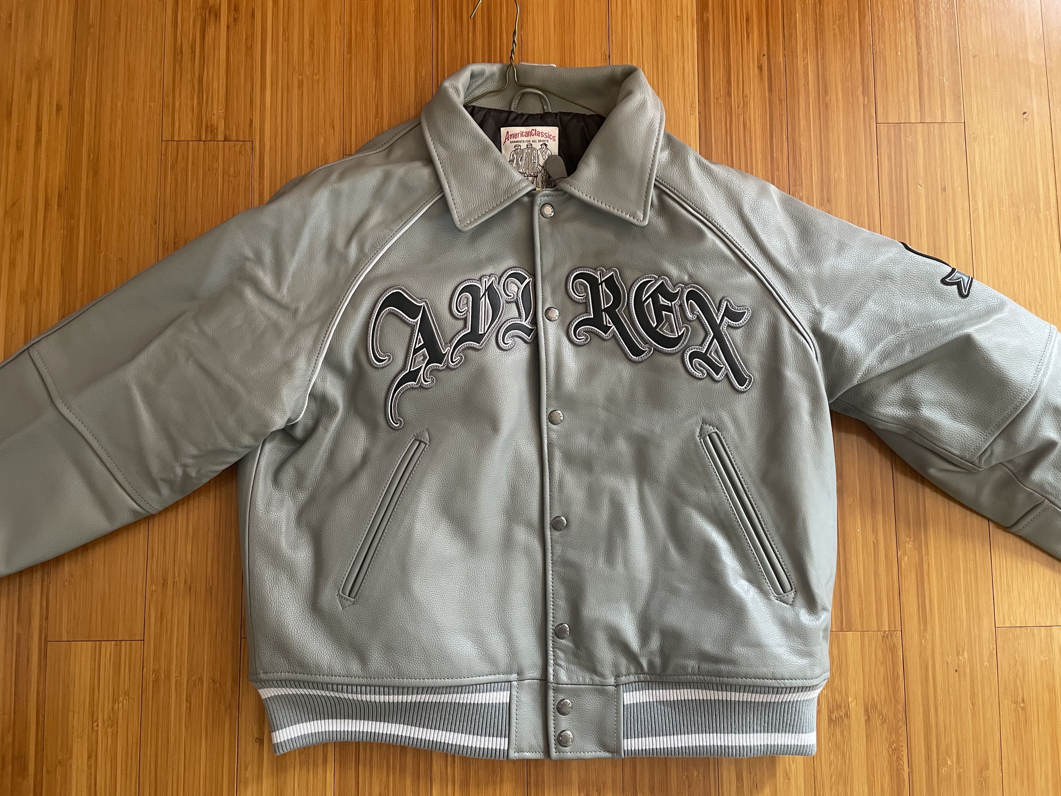 Palace Palace x Avirex Leather Jacket | Grailed