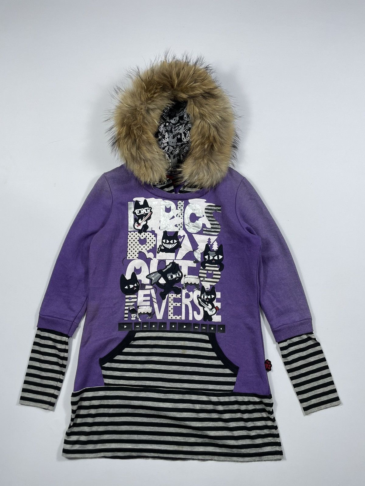 If Six Was Nine × Japanese Brand × Le Grande Bleu (L.G.B.) Faded Fur azona Hoodie six punk ghotic Style Size US S / EU 44-46 / 1 - 3 Thumbnail