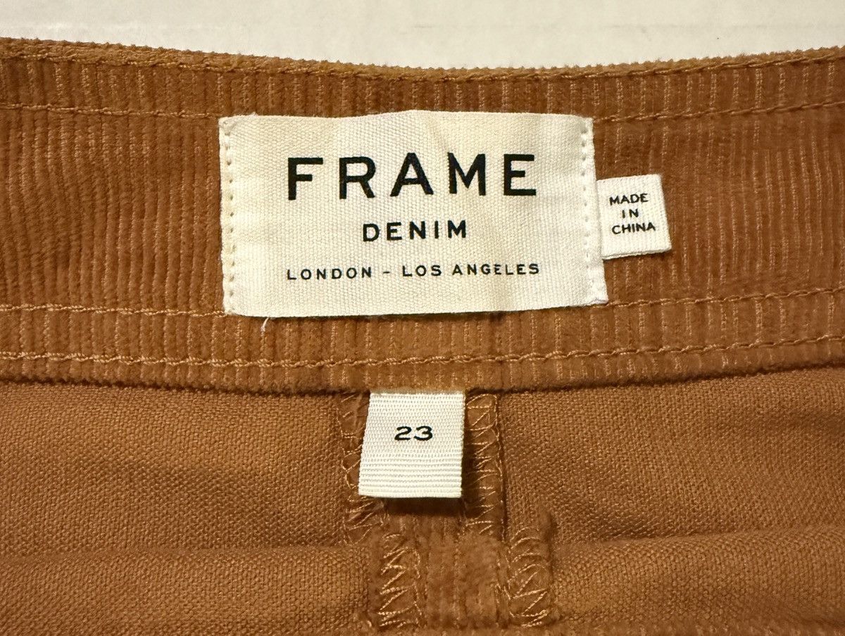 Frame Frame Denim Le Bardot Tobacco Corduroy Fall Mini Skirt Size 23" - 2 Thumbnail