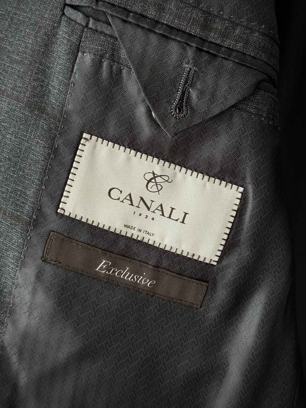 Canali Canali Exclusive Super 150’s Two Button Grey Wool Suit Size 40R - 7 Thumbnail