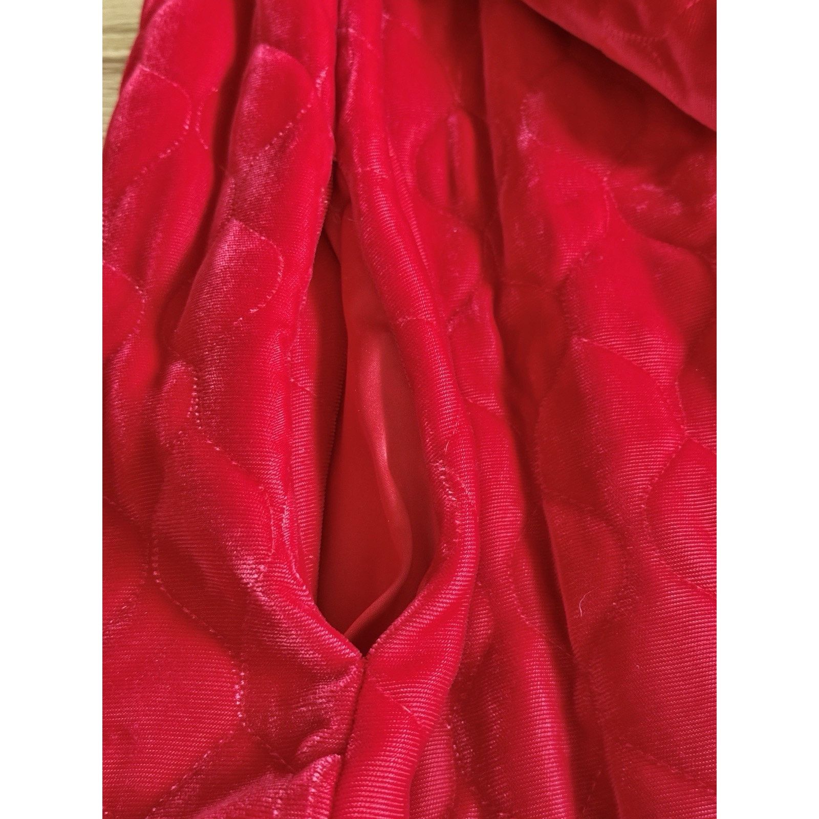 Albert Nipon Vintage Albert Nipon Coat Quilted Velvet Red Size 14 Glamour Size XL / US 12-14 / IT 48-50 - 9 Thumbnail