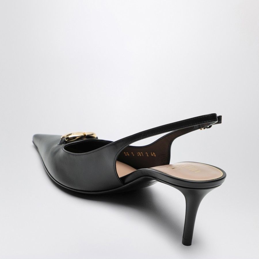 Valentino o1d2blof1024 V Logo Slingback in Black Size US 6 / IT 36 - 4 Thumbnail