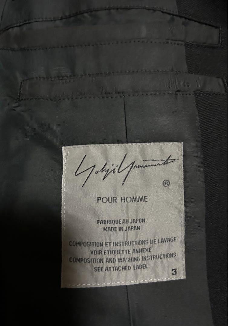 Yohji Yamamoto POUR HOMME 19aw Wool gabardine stand collar zip coat Size US L / EU 52-54 / 3 - 18 Thumbnail