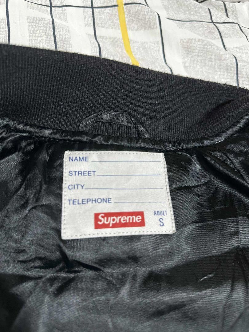 Playboy × Supreme SUPREME x PLAYBOY Wool Varsity Jacket Black S Size US S / EU 44-46 / 1 - 2 Thumbnail