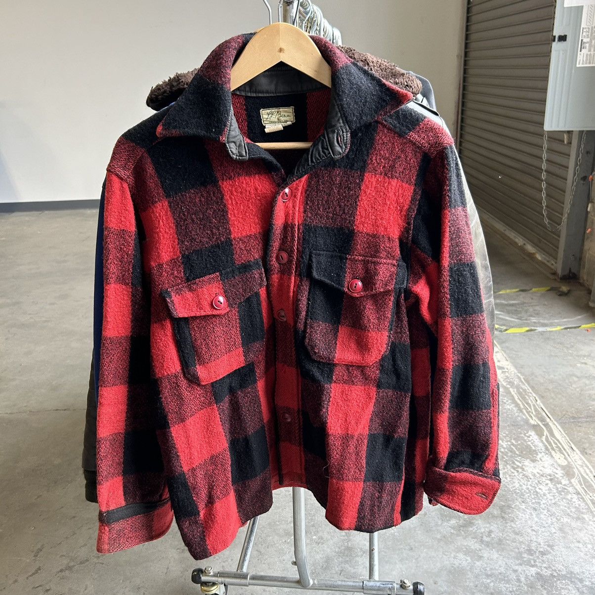 L.L. Bean × Vintage 1950s or 60s vintage L.L Bean red & black flannel Size US M / EU 48-50 / 2 - 3 Thumbnail