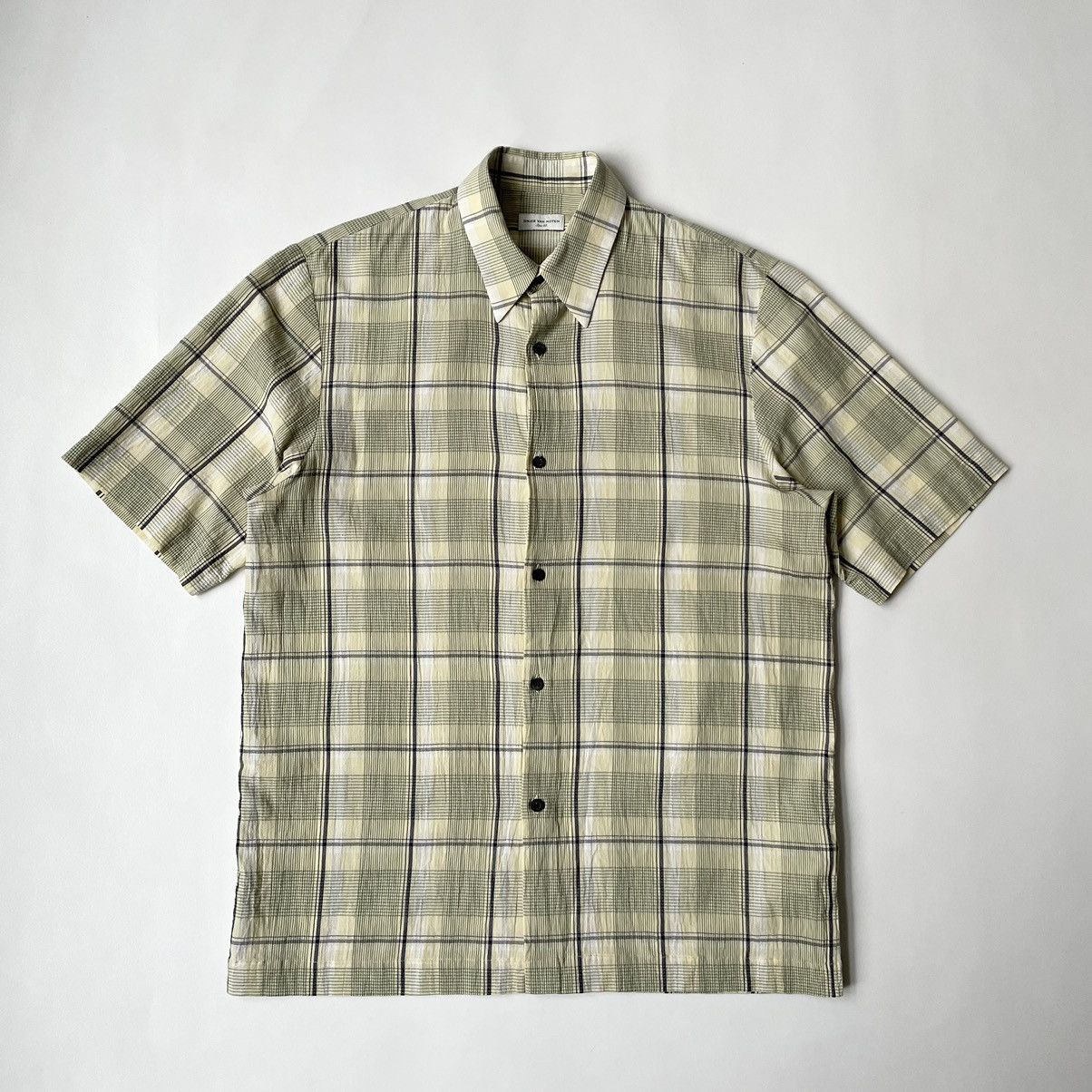 S/S 22 Crepe Check Cotton Shirt