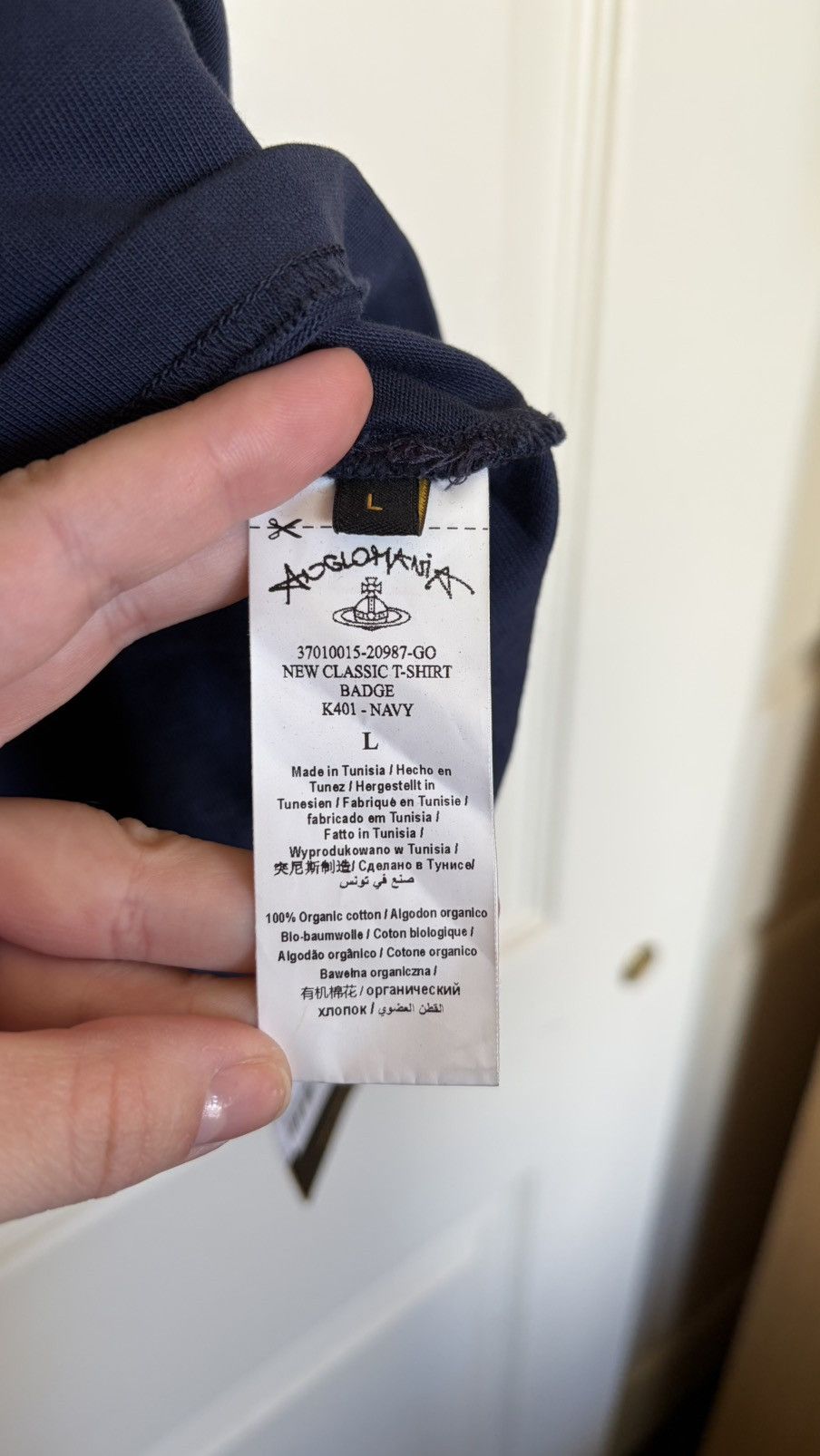 Vivienne Westwood Vivienne Westwood Orb Logo Navy T-Shirt Organic Cotton L Size US L / EU 52-54 / 3 - 2 Thumbnail
