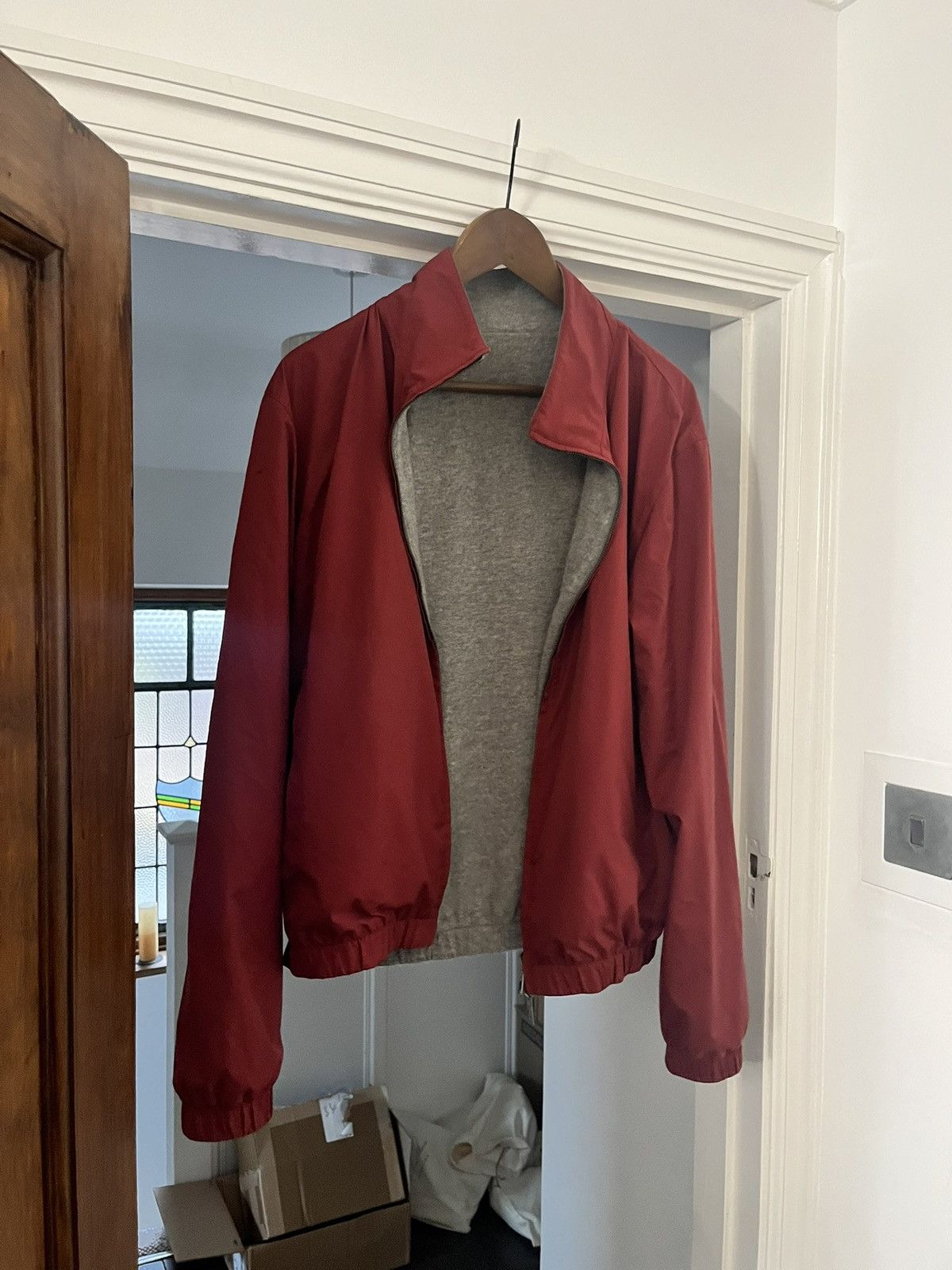 Loro Piana Loro piana burgundy cashmere reversible bomber size 50/m Size US M / EU 48-50 / 2 - 1 Thumbnail