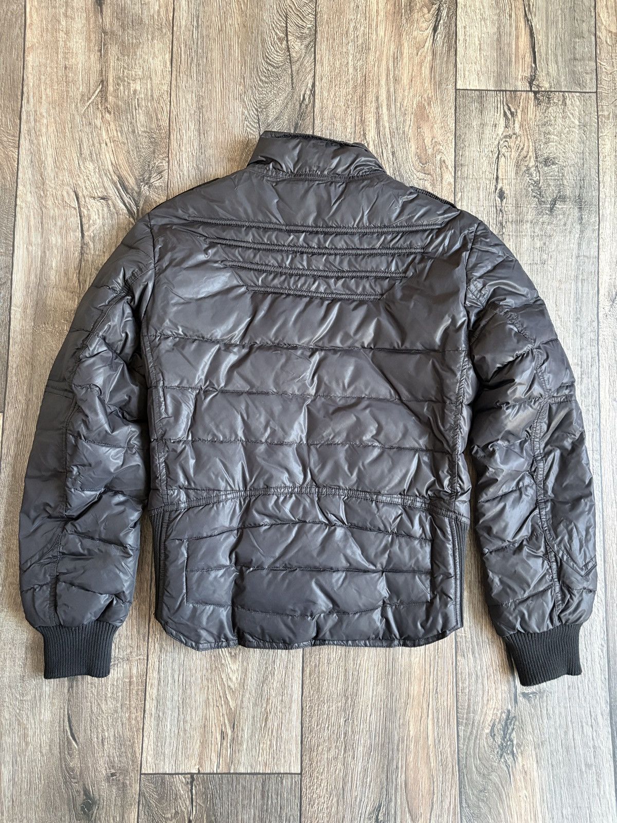 Schott Schott Perfecto Black Quilted Women's Down Racing Jacket Size XS / US 0-2 / IT 36-38 - 8 Thumbnail
