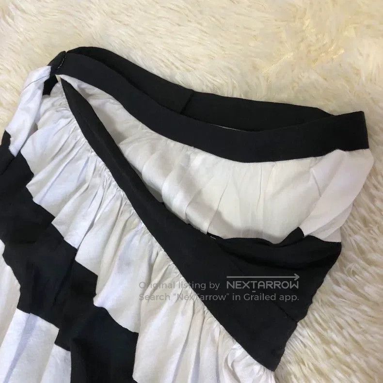 Junya Watanabe Junya Watanabe size XS Black and White Striped Skirt Size 25" / US 0 / IT 36 - 4 Thumbnail