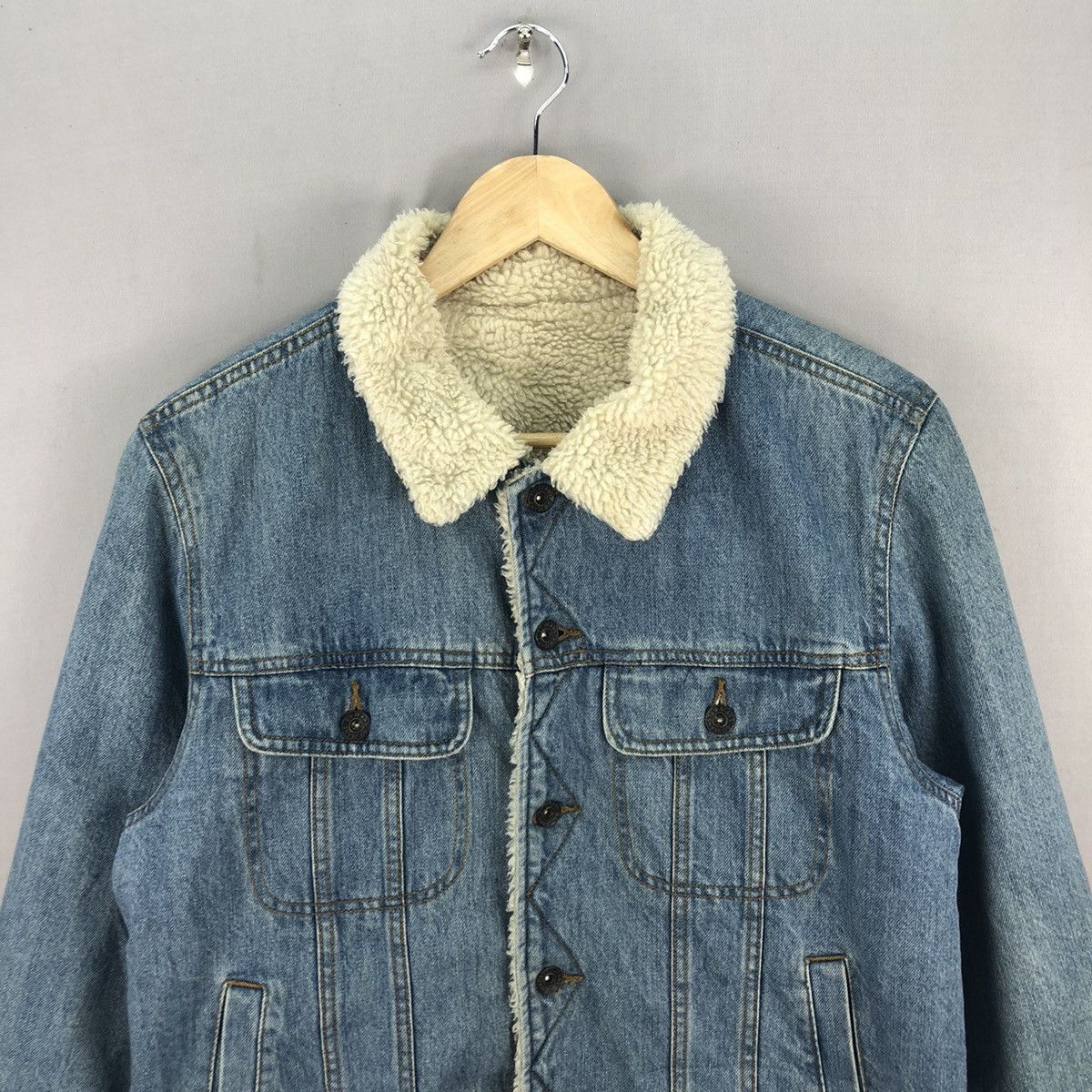 GU GU Sherpa Lined Denim Jacket Size US S / EU 44-46 / 1 - 4 Thumbnail