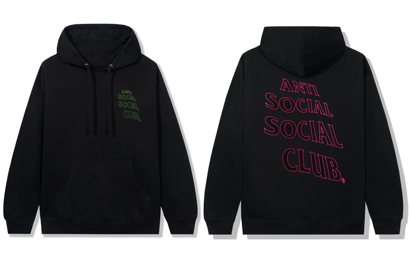 image of Anti Social Social Club Ds Outlined Assc You Wouldn't Understand Black Hoodie Vlone (Size Large)