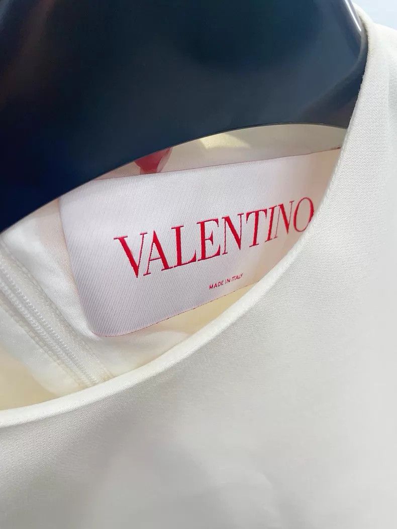 Valentino Valentino Off-white dress Size S / US 4 / IT 40 - 3 Thumbnail