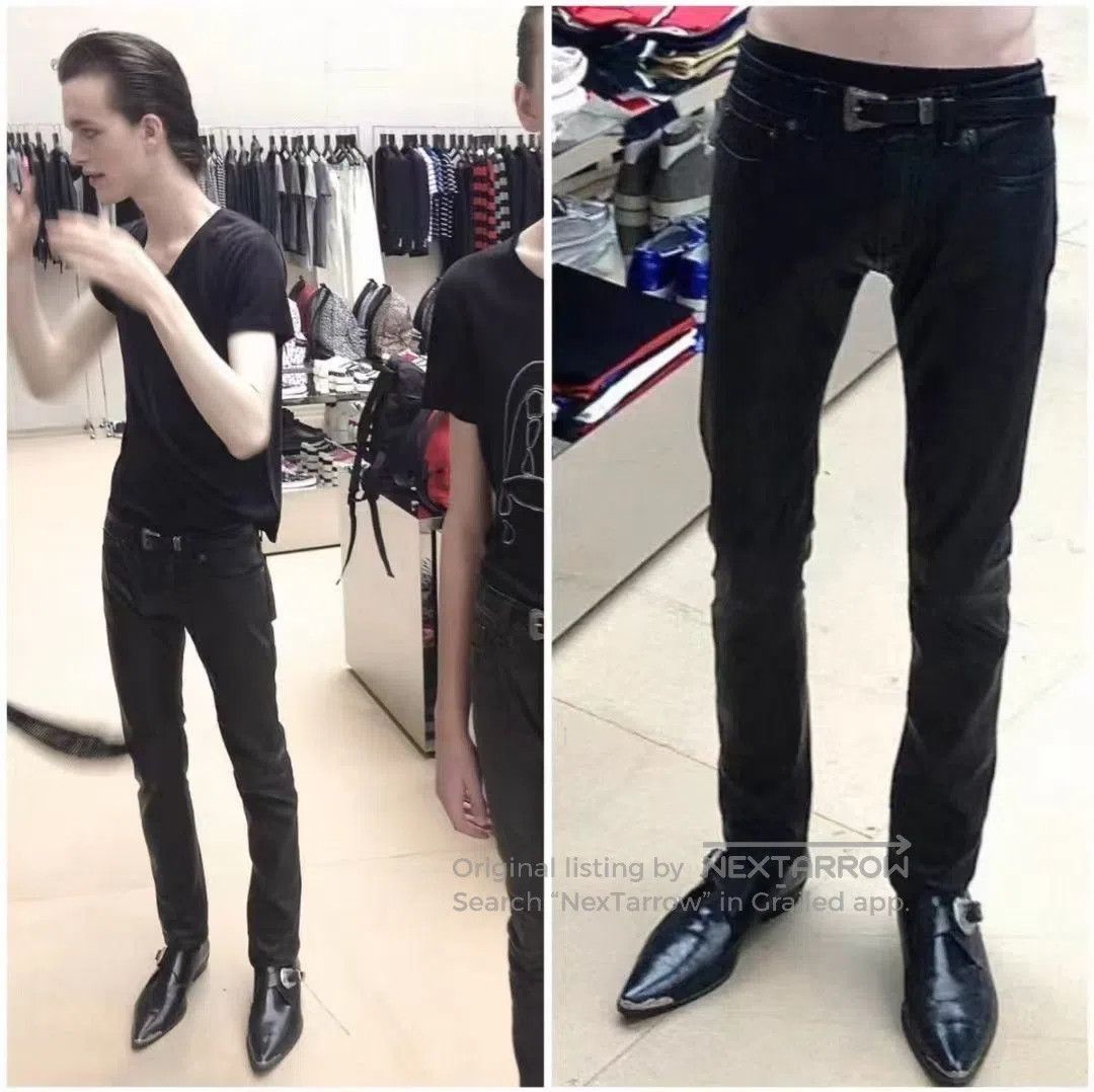 Saint Laurent Paris Saint Laurent Paris 14ss Western Buckle Leather Shoes. Size US 10 / EU 43 - 9 Thumbnail