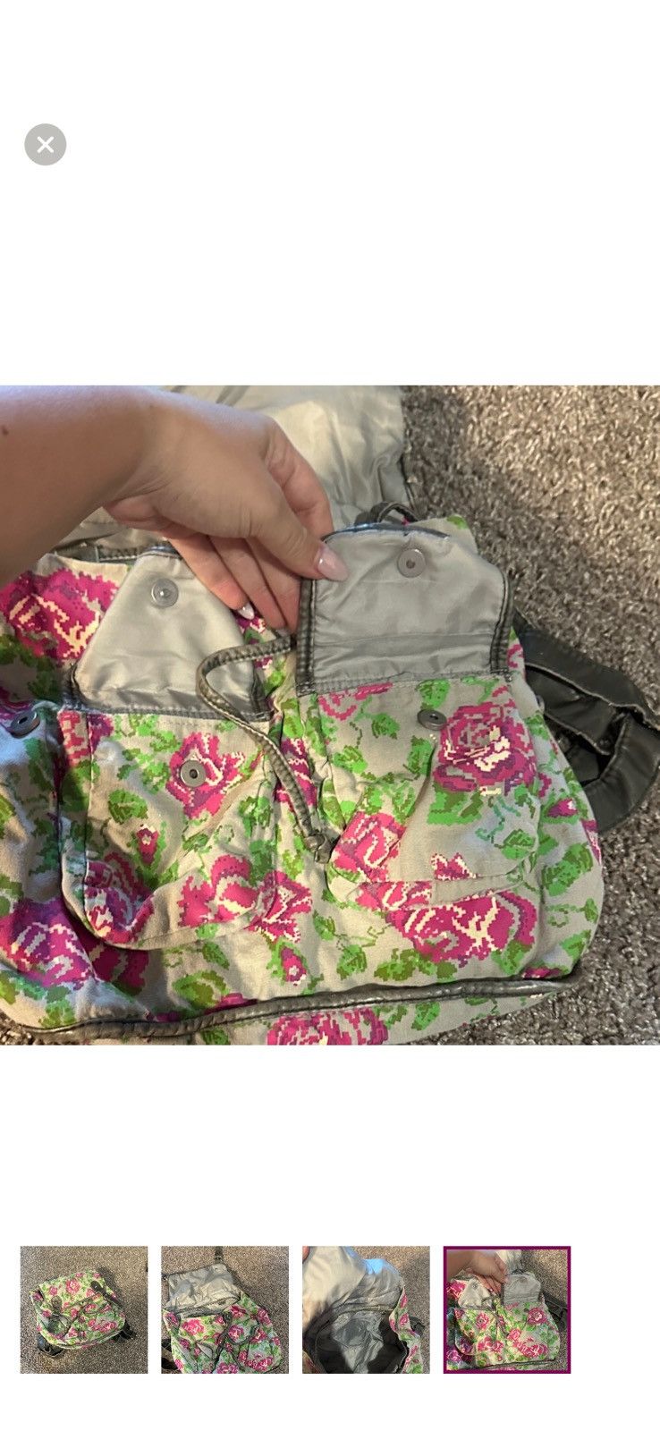 Other Floral backpack Size ONE SIZE - 3 Thumbnail