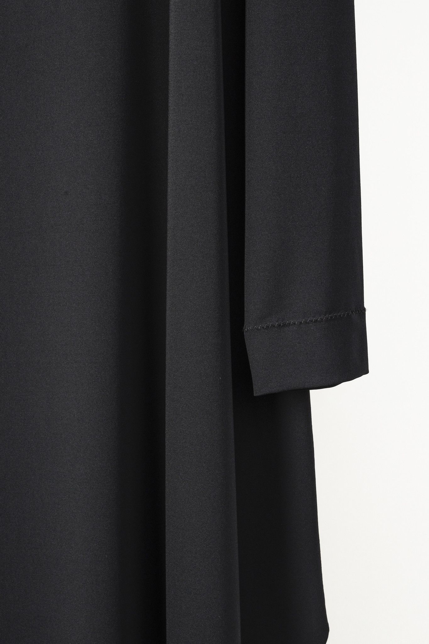 Marie Saint Pierre Marie Saint Pierre Black Crepe Leather-Bow Long-Sleeve Dress Size L / US 10 / IT 46 - 7 Thumbnail