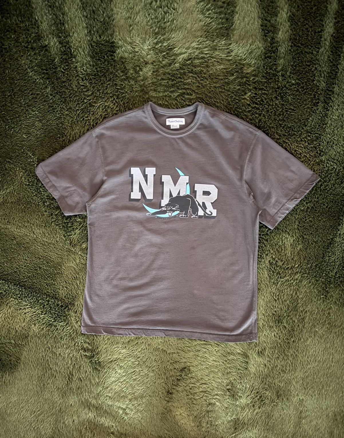 Japanese Brand [M] NamerClothing Graphic Flat Seam T-Shirt Charcoal Size US M / EU 48-50 / 2 - 1 Thumbnail