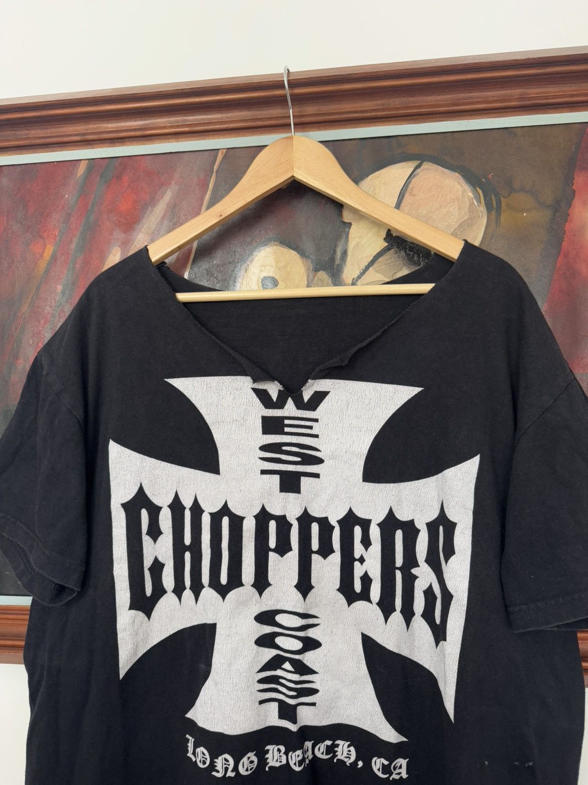 West Coast Choppers VINTAGE WESTCOAST CHOPPERS T-SHIRT 90s WASHED RACING MOTO Size US XL / EU 56 / 4 - 3 Thumbnail