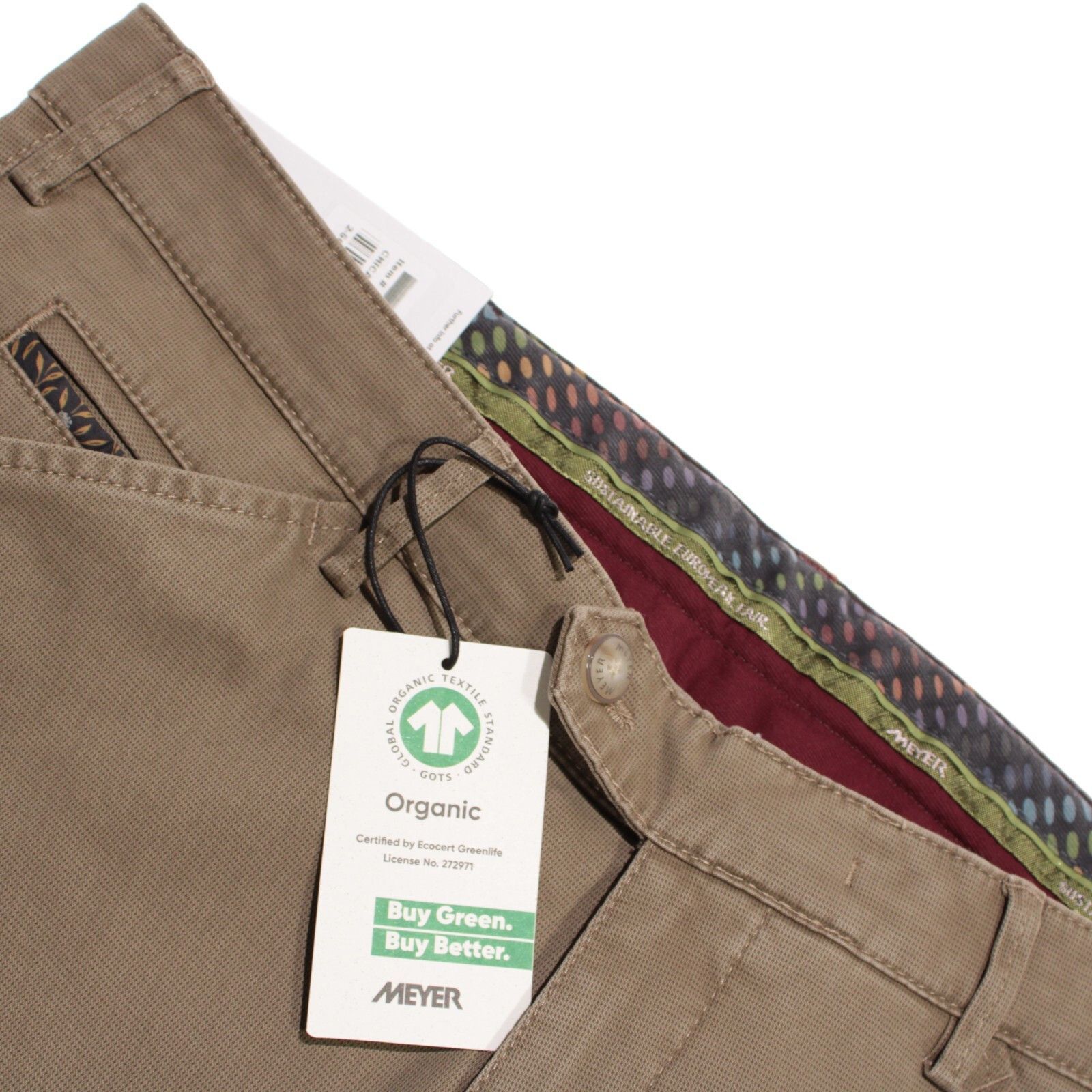 Meyer New with tags Chino Size 36 US In Brown