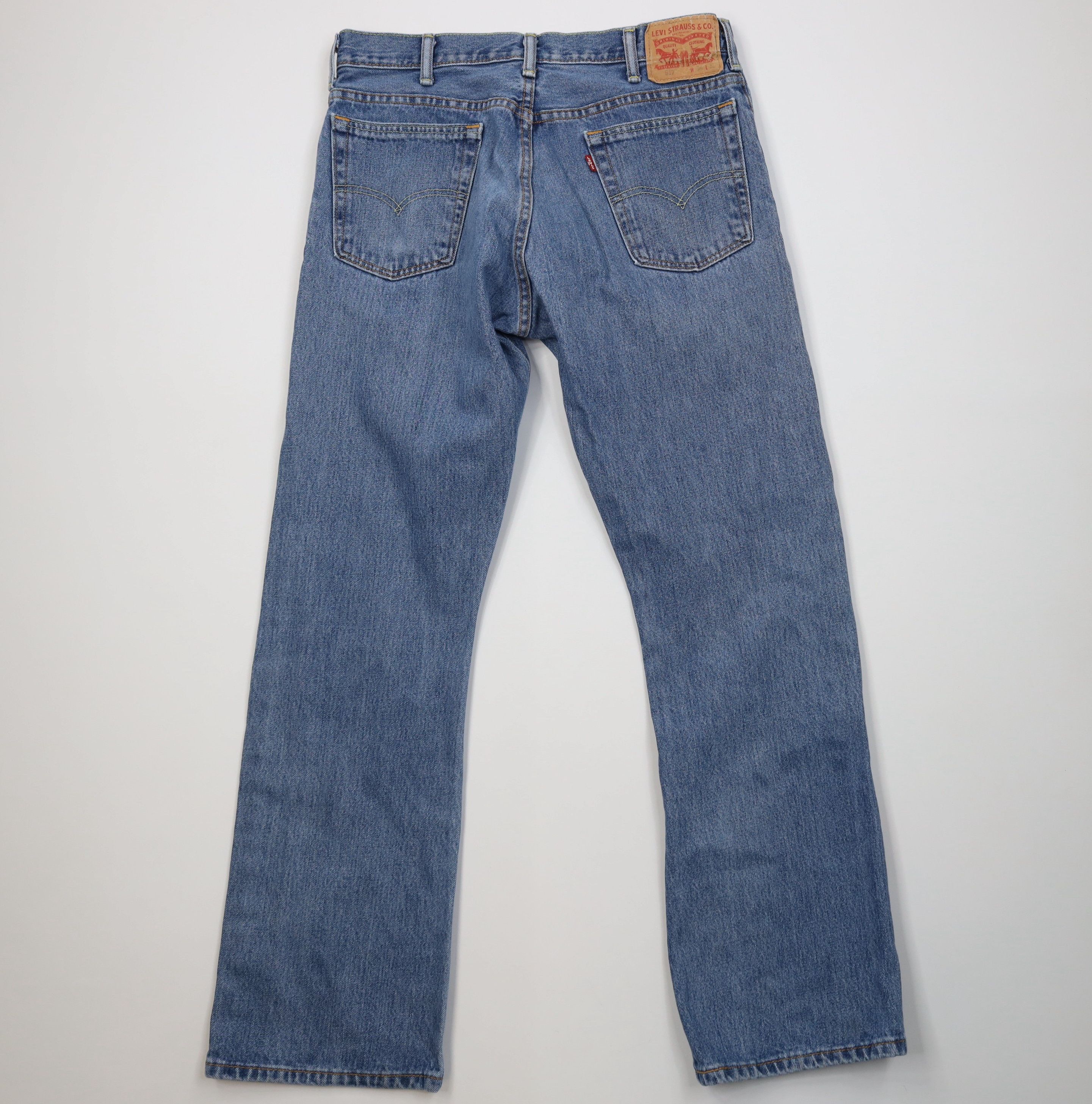 Levi's Vintage Y2K Levis 517 Boot Cut Denim Jeans Blue Cotton Size US 34 / EU 50 - 9 Thumbnail